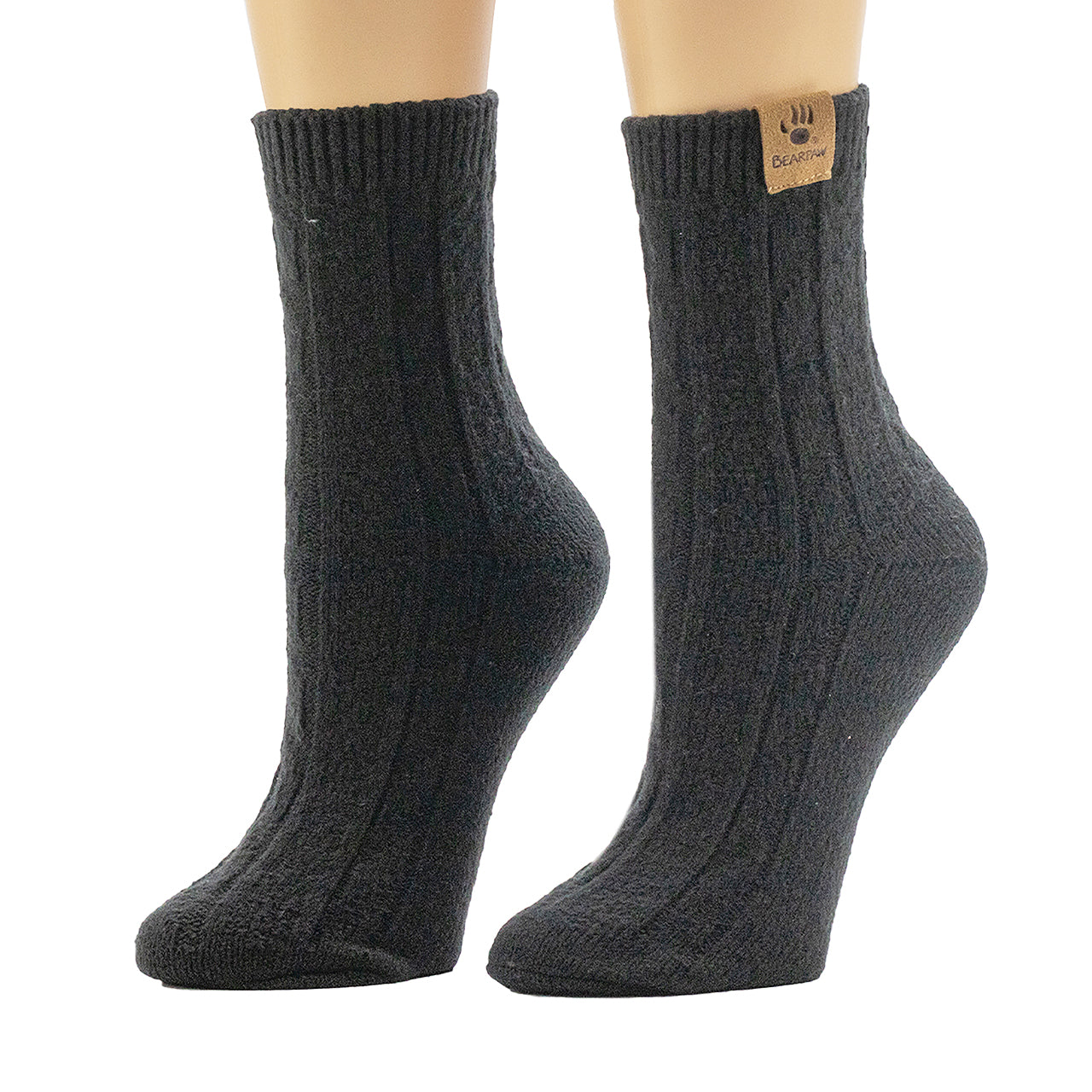 LADIES GEO TEXTURE ANKLET 2PK BLACK - Image 2