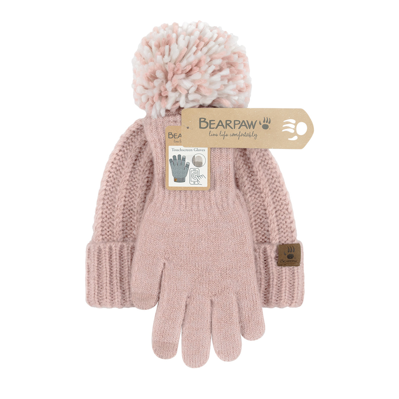 HAT GLOVE SET 2PK PINK - Image 2