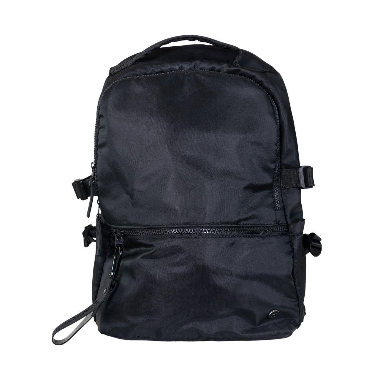 SPORTY NYLON SQUARE BACKPACK BLACK